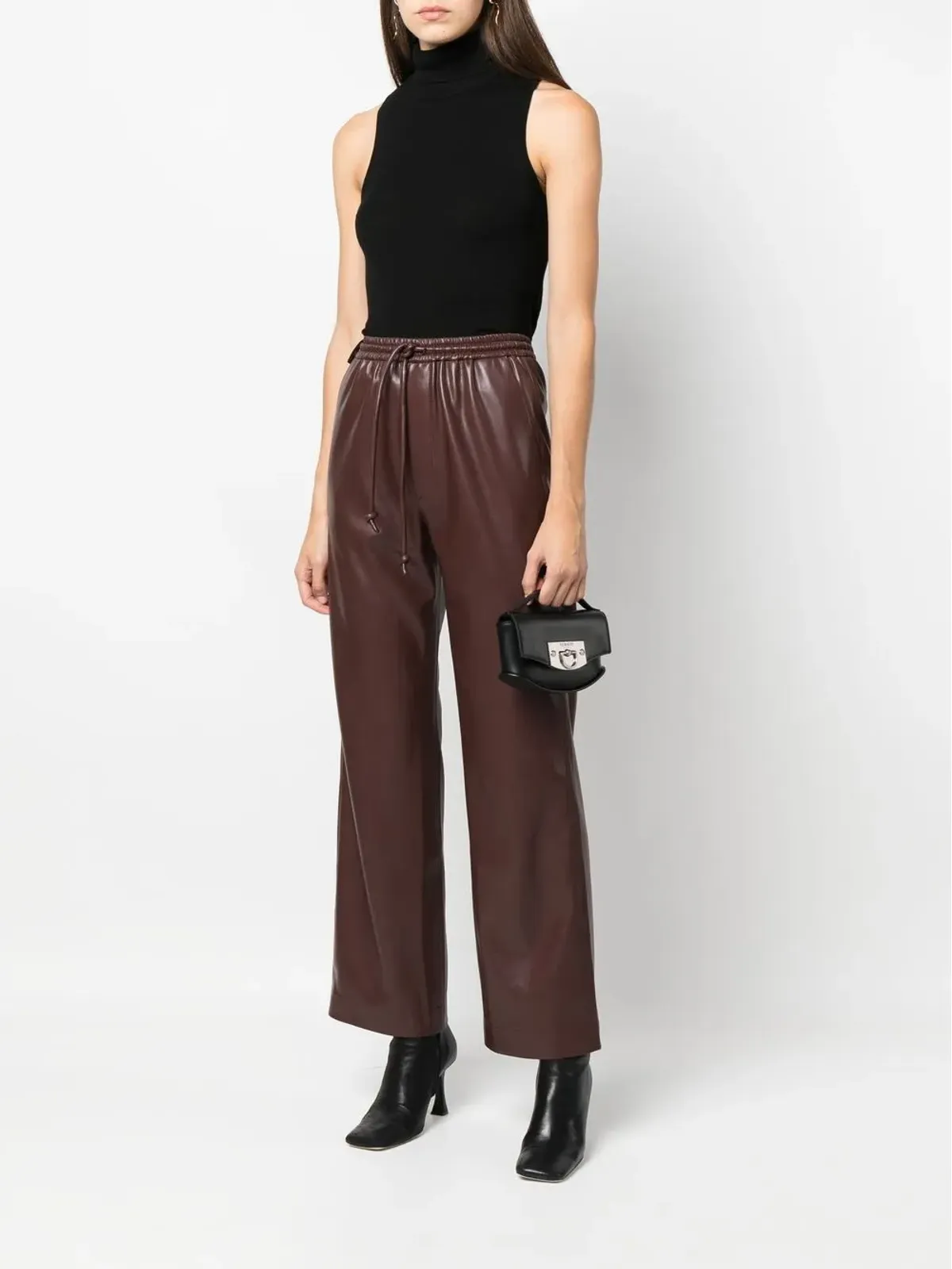 Durazzi Milano フリップロック レザー ショルダーバッグ - 画像2