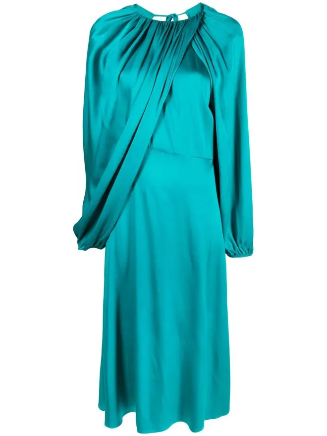 colville Colville ドレープディテールシルクドレスの商品画像
