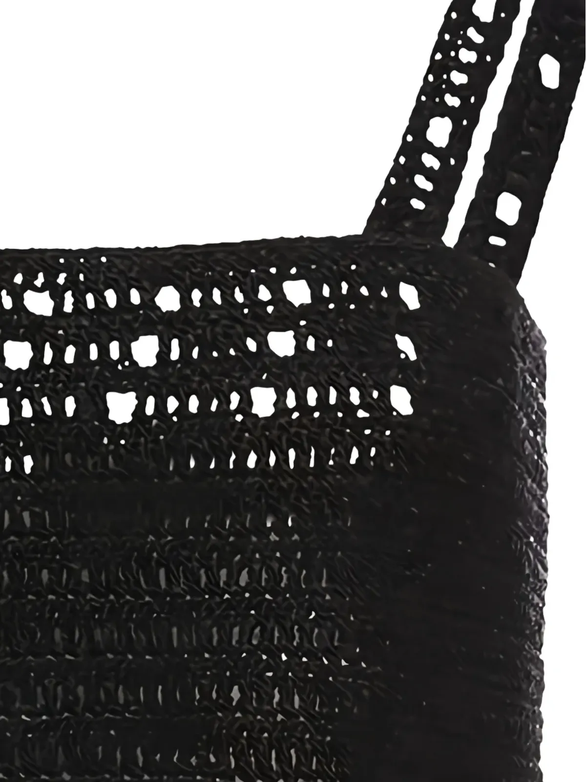 Magda Butrym クロシェット クロップトップ - ブラック - 画像5