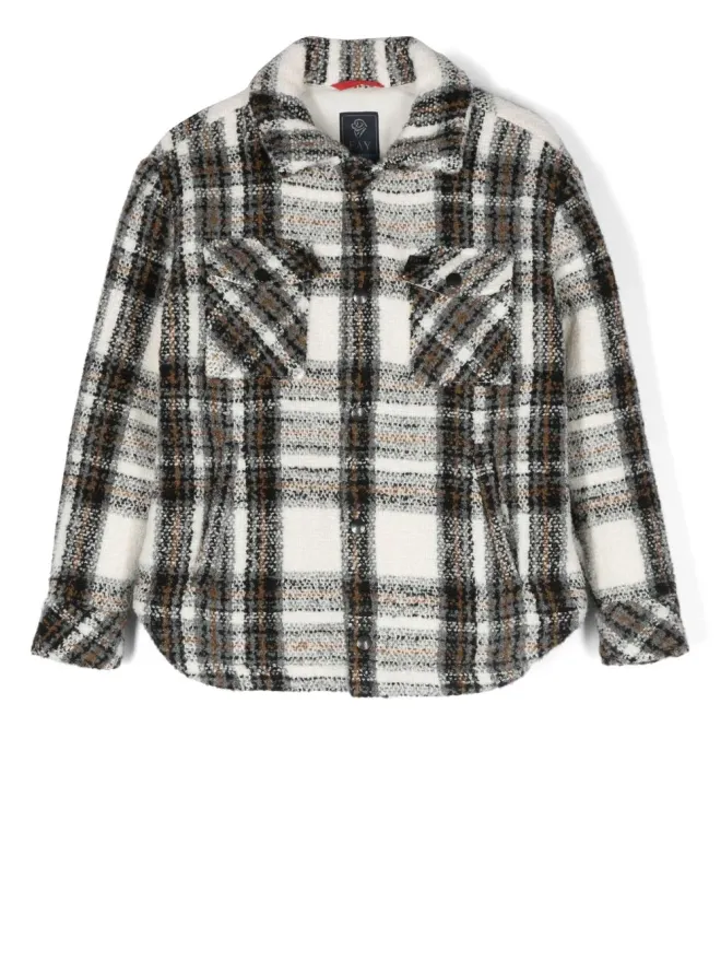 Fay Kids Fay Kids チェック柄シャツジャケットの商品画像