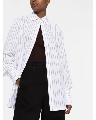 Maison Margiela 長袖ピンストライプ柄シャツ - サムネイル5
