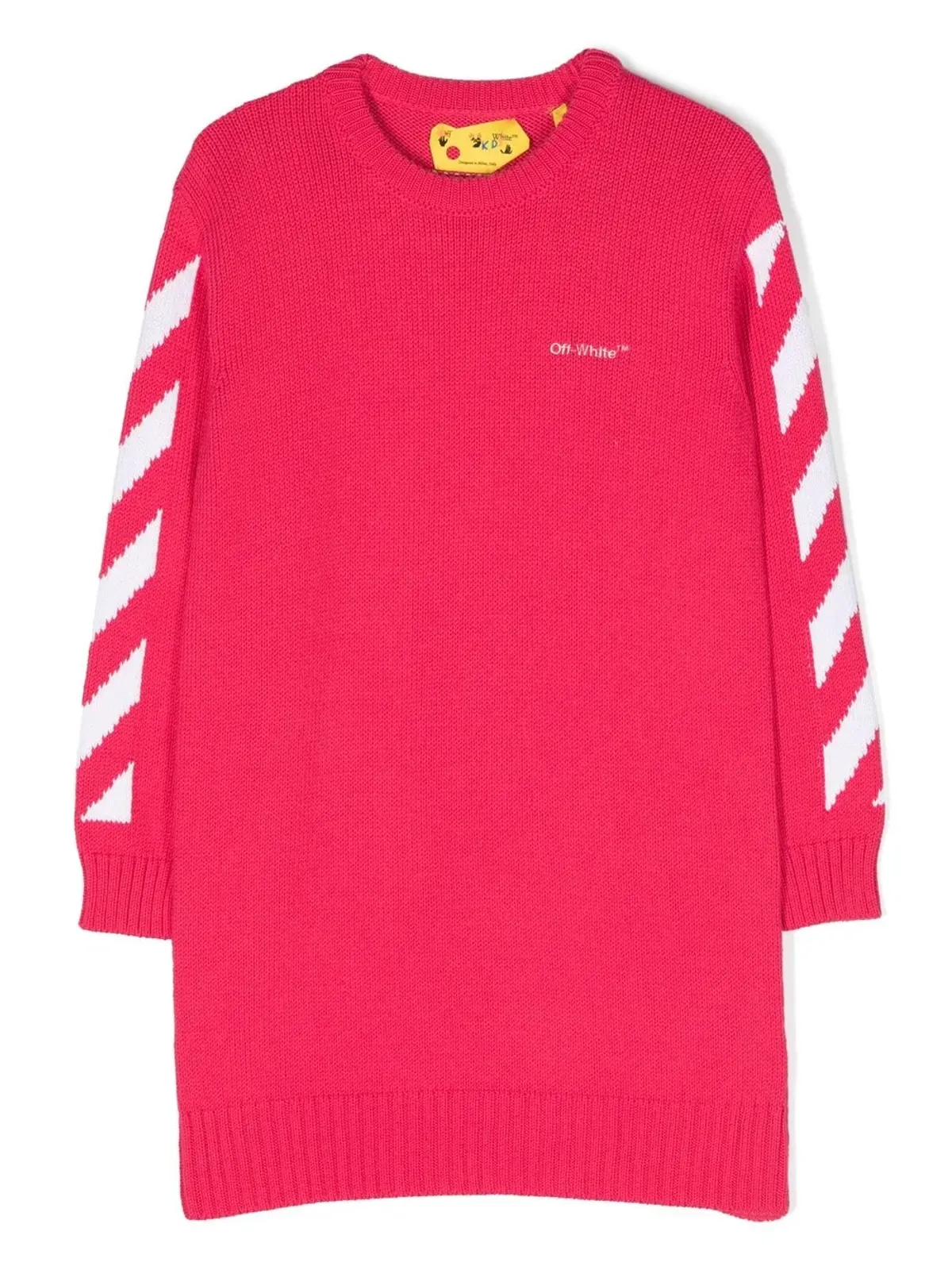 Off-White Kids アローズプリント長袖Tシャツドレス - 画像1
