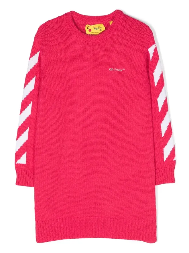 Off-White Kids Off-White Kids アローズプリント長袖Tシャツドレスの商品画像