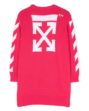 Off-White Kids アローズプリント長袖Tシャツドレス - サムネイル2