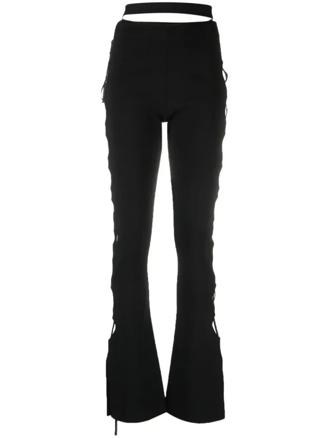 ANDREADĀMO ANDREĀDAMO カットアウトフレアパンツの商品画像