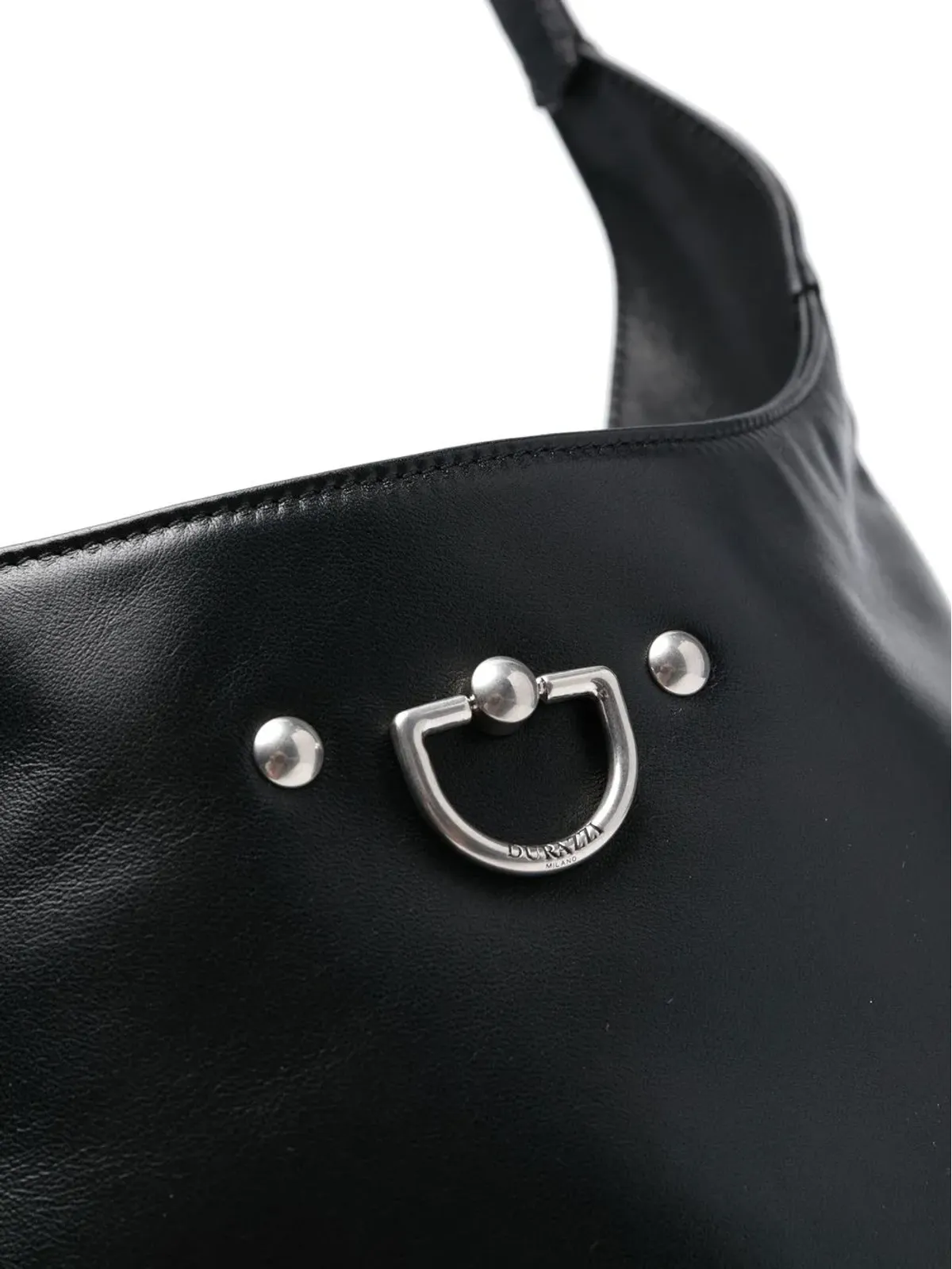 Durazzi Milano Dリングレザートートバッグ - 画像4