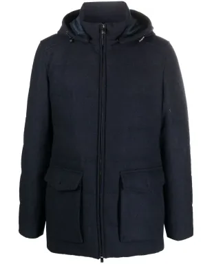 Corneliani カーゴポケット付きカシミア混紡パデッドジャケット - サムネイル1
