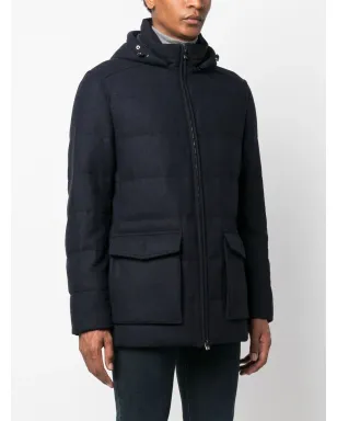 Corneliani カーゴポケット付きカシミア混紡パデッドジャケット - サムネイル3