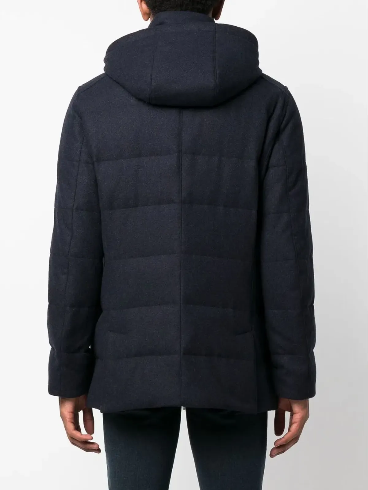 Corneliani カーゴポケット付きカシミア混紡パデッドジャケット - 画像4