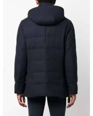Corneliani カーゴポケット付きカシミア混紡パデッドジャケット - サムネイル4