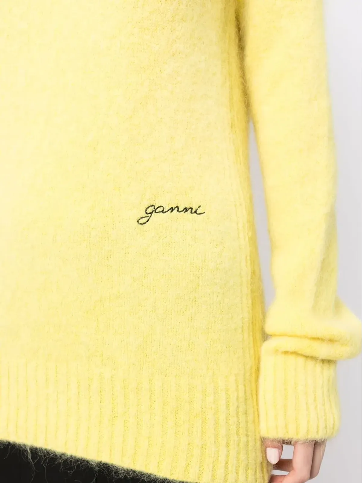 GANNI ロゴ刺繍入りクルーネックセーター - 画像5