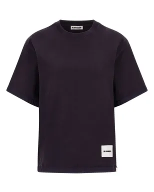 Jil Sander ロゴパッチ Tシャツ - ブラック - サムネイル1