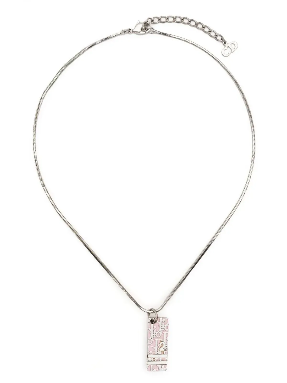 Christian Dior Pre-Owned 2000s Trotter pendant necklace - Silver - 画像3