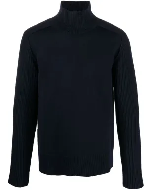 Jil Sander high-neck wool jumper - Blue - サムネイル1