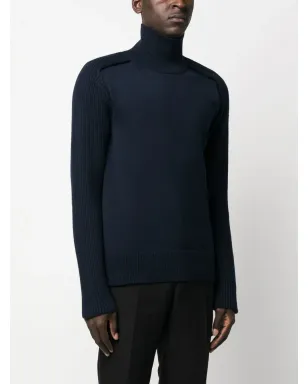 Jil Sander high-neck wool jumper - Blue - サムネイル3