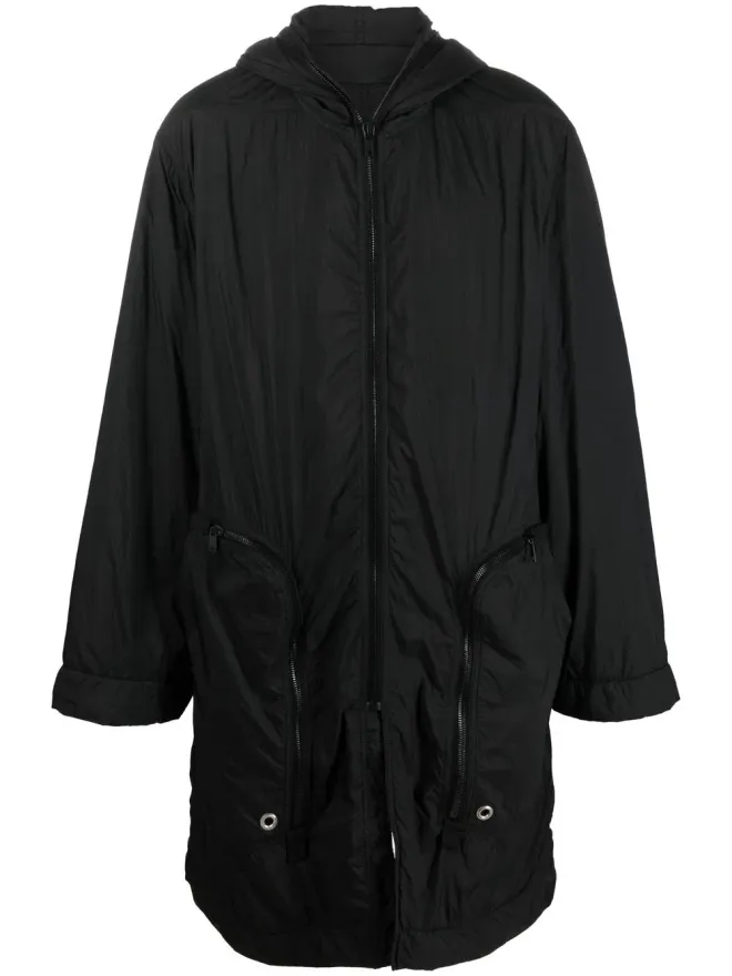 Rick Owens DRKSHDW Rick Owens DRKSHDW フード付きキルティングコートの商品画像