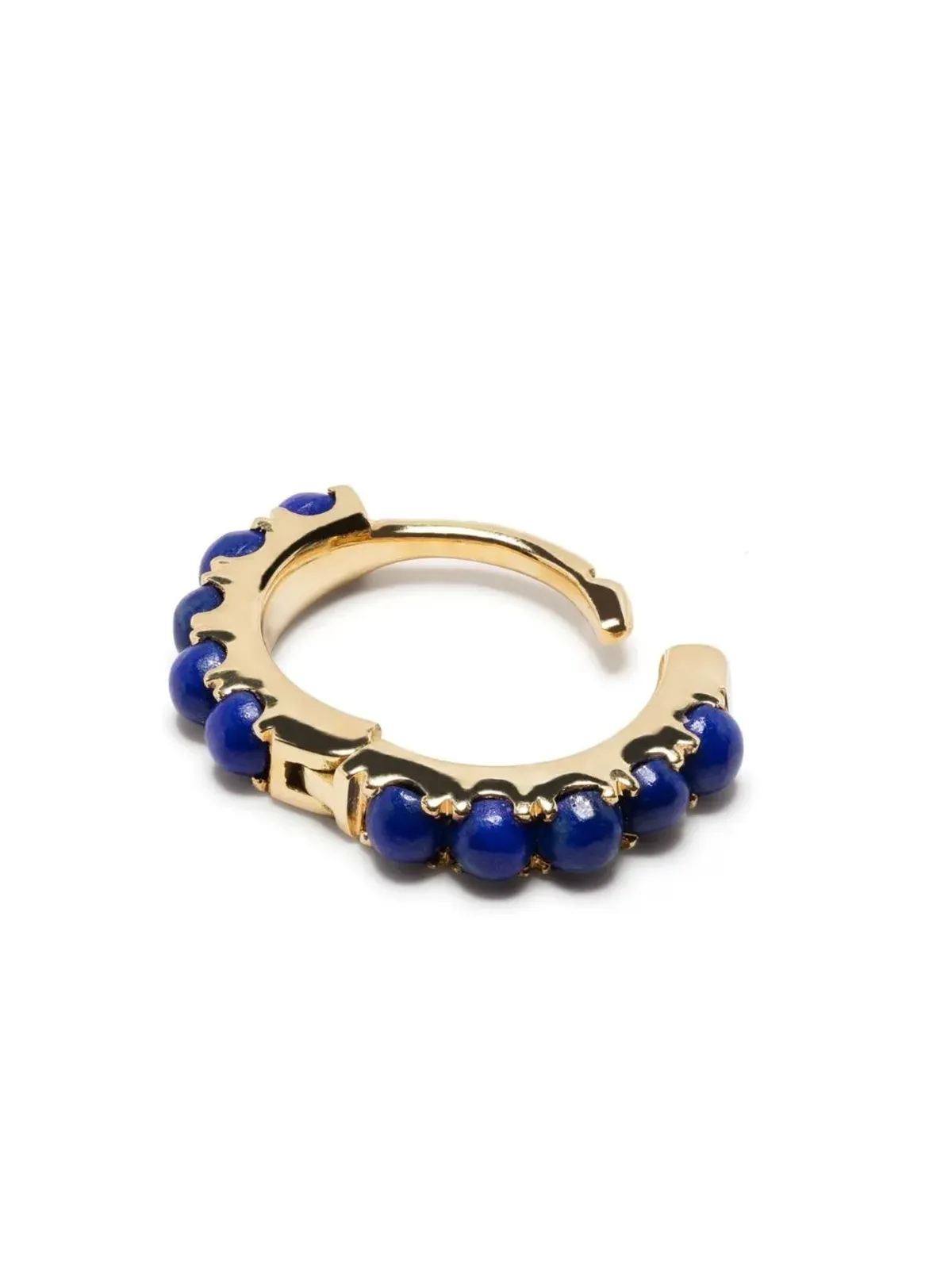 We by WHITEbIRD 18K イエローゴールド ラピスラズリ フープピアス - 画像4