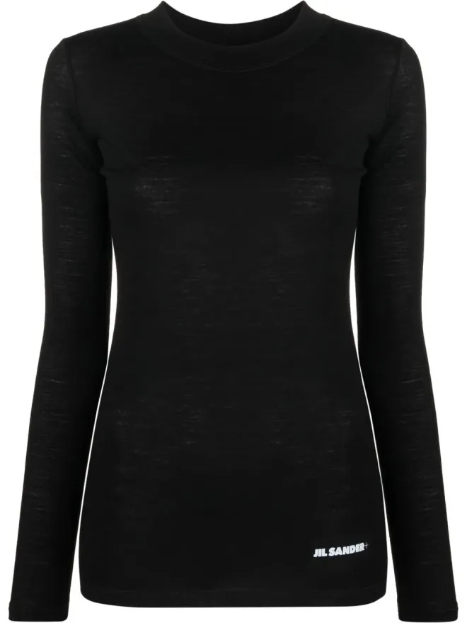 Jil Sander Jil Sander ロゴプリント長袖Tシャツの商品画像