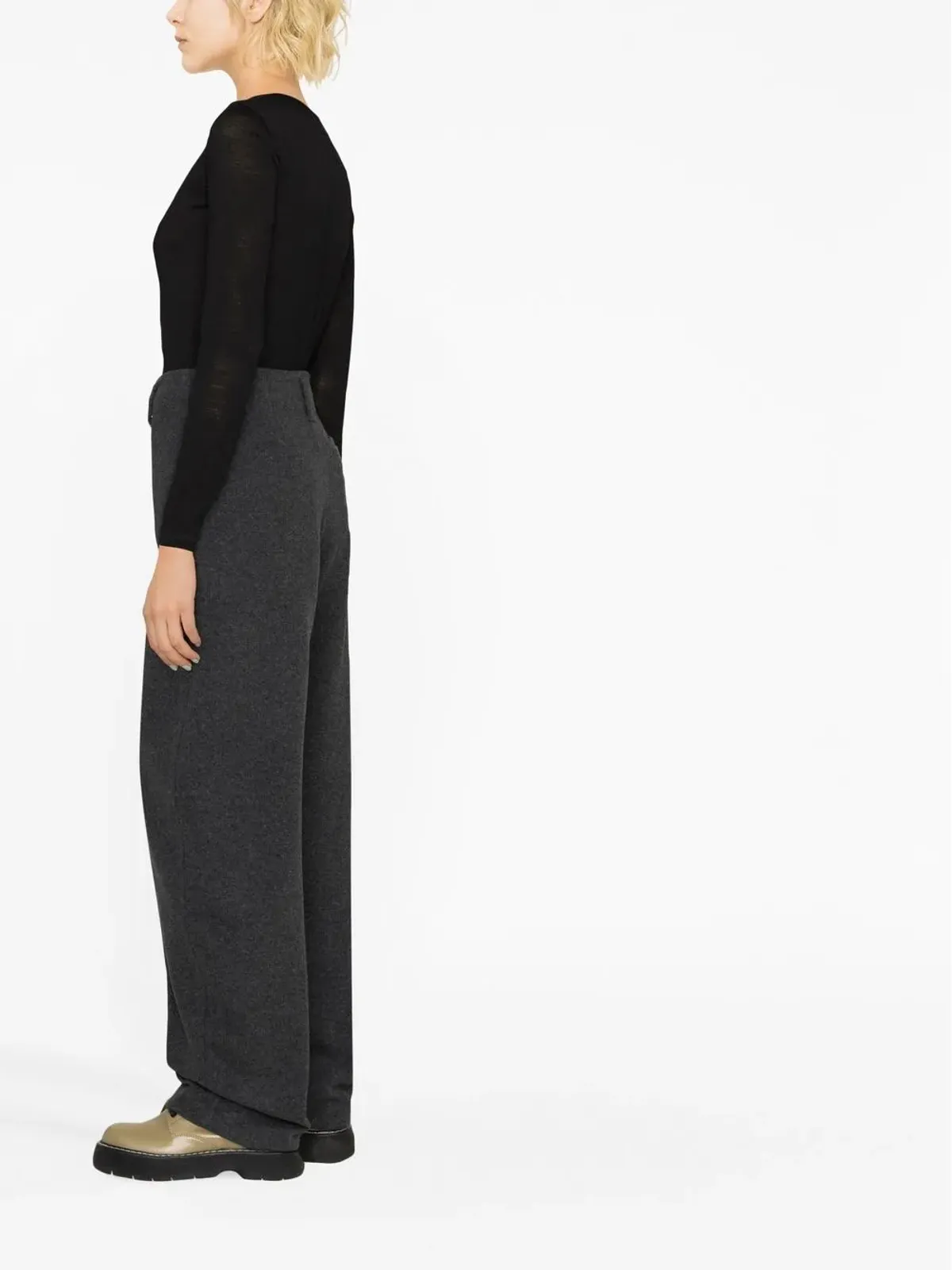 Jil Sander ロゴプリント長袖Tシャツ - 画像4