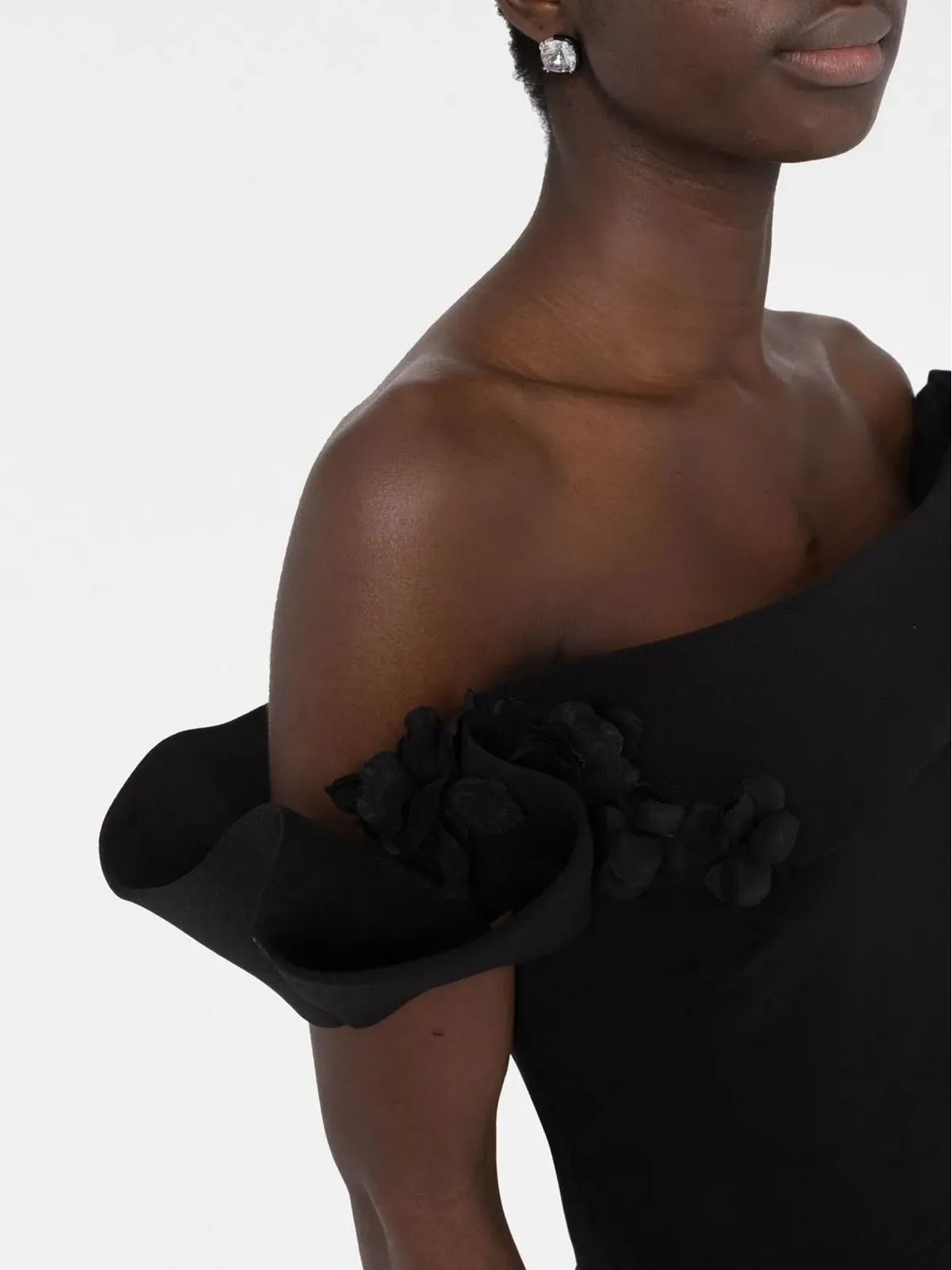 Marchesa オフショルダーミディドレス - 画像5