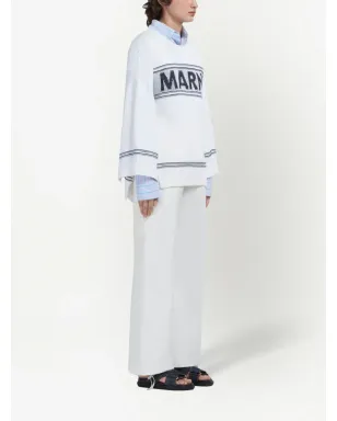 Marni 刺繍ロゴ入りストレートパンツ - サムネイル2