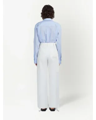 Marni 刺繍ロゴ入りストレートパンツ - サムネイル4