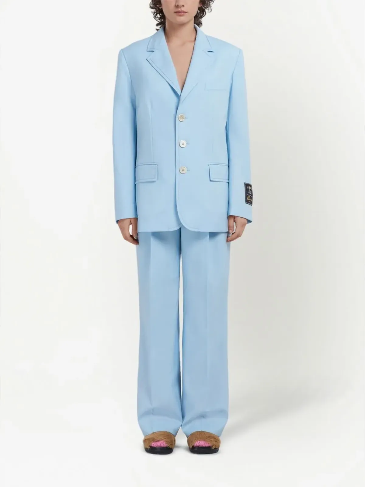 Marni シングルブレスト ウールブレザー - 画像3
