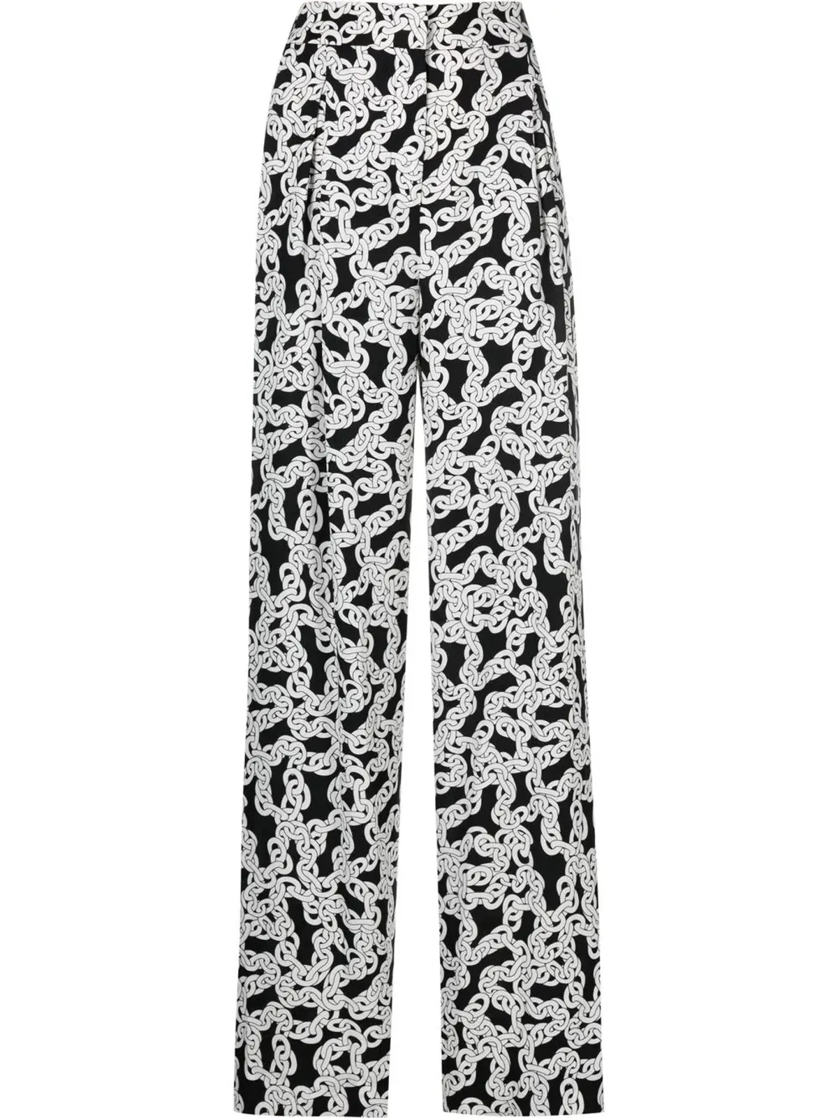 DVF Diane von Furstenberg Brooklynストレートパンツ ブラック - 画像1