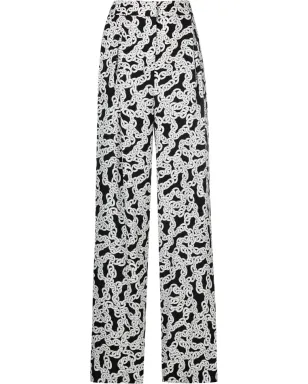 DVF Diane von Furstenberg Brooklynストレートパンツ ブラック - サムネイル1