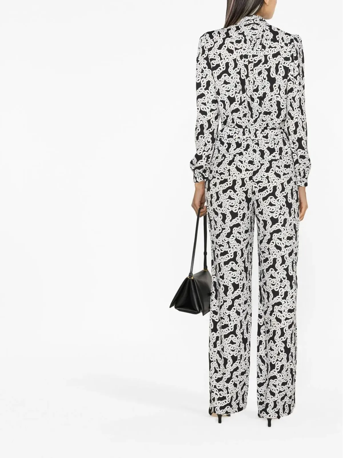 DVF Diane von Furstenberg Brooklynストレートパンツ ブラック - 画像4