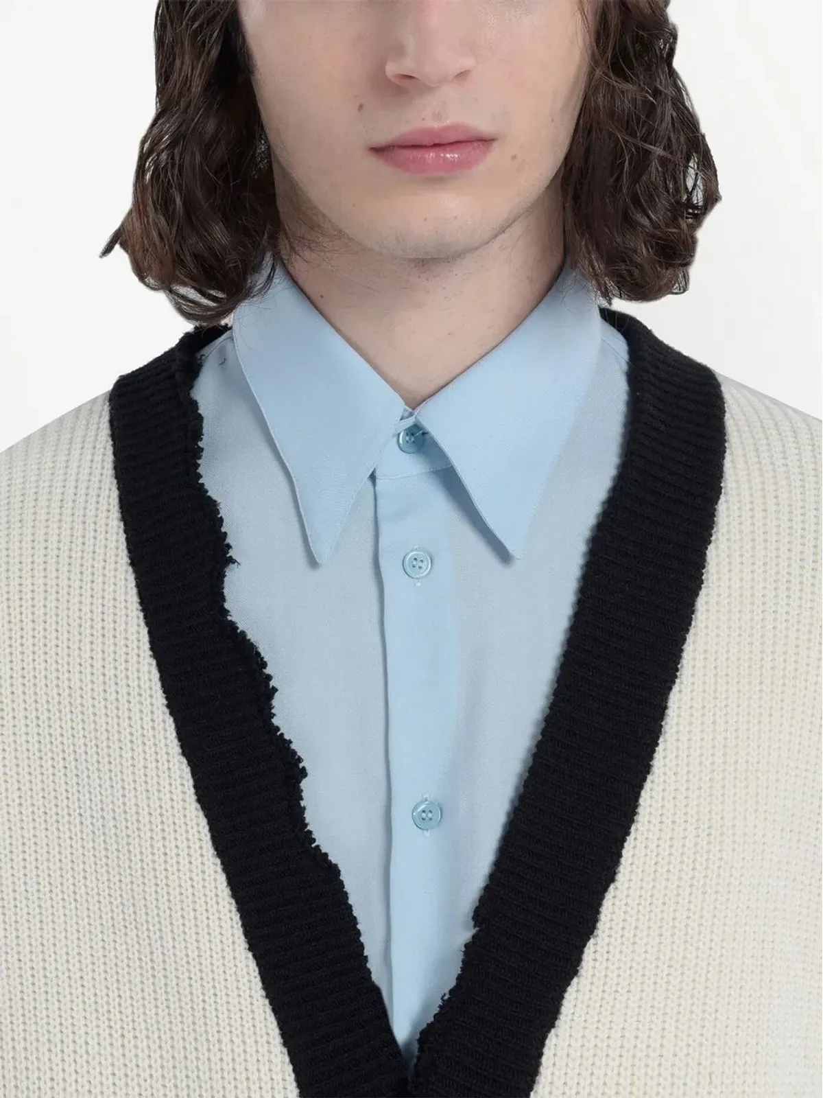 Marni ロゴパッチ付きニットカーディガン - 画像5