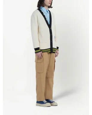 Marni ロゴパッチ付きニットカーディガン - サムネイル2