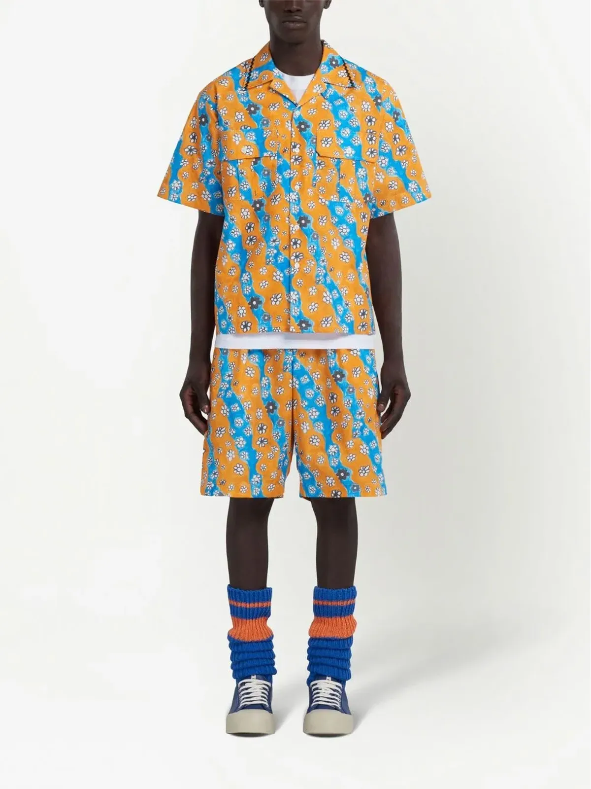 Marni ウェーブデイジープリントショーツ - 画像3