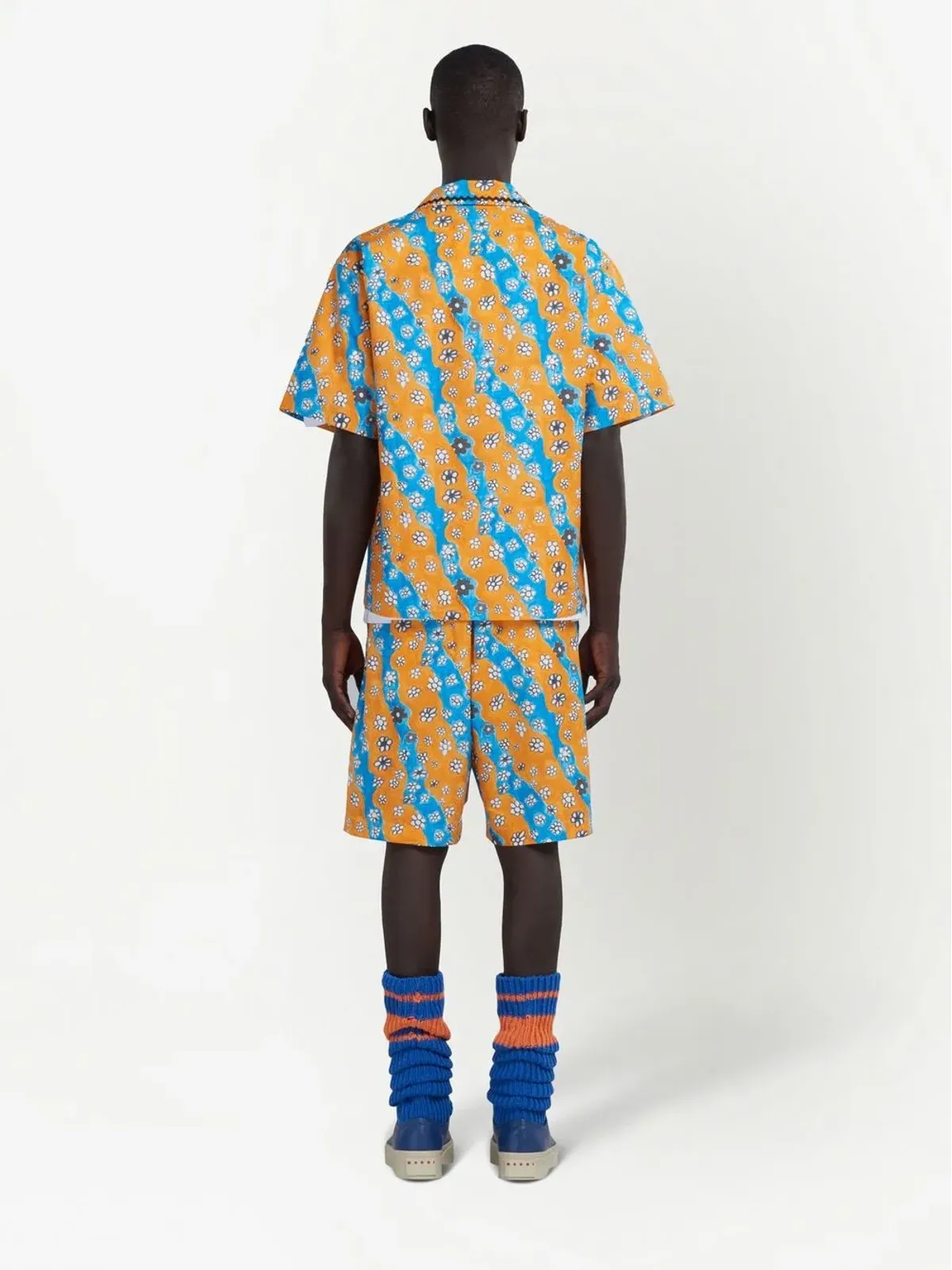 Marni ウェーブデイジープリントショーツ - 画像4