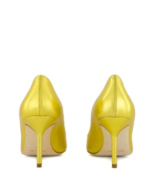 Manolo Blahnik レザー パンプス イエロー - サムネイル5
