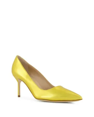 Manolo Blahnik レザー パンプス イエロー - サムネイル2
