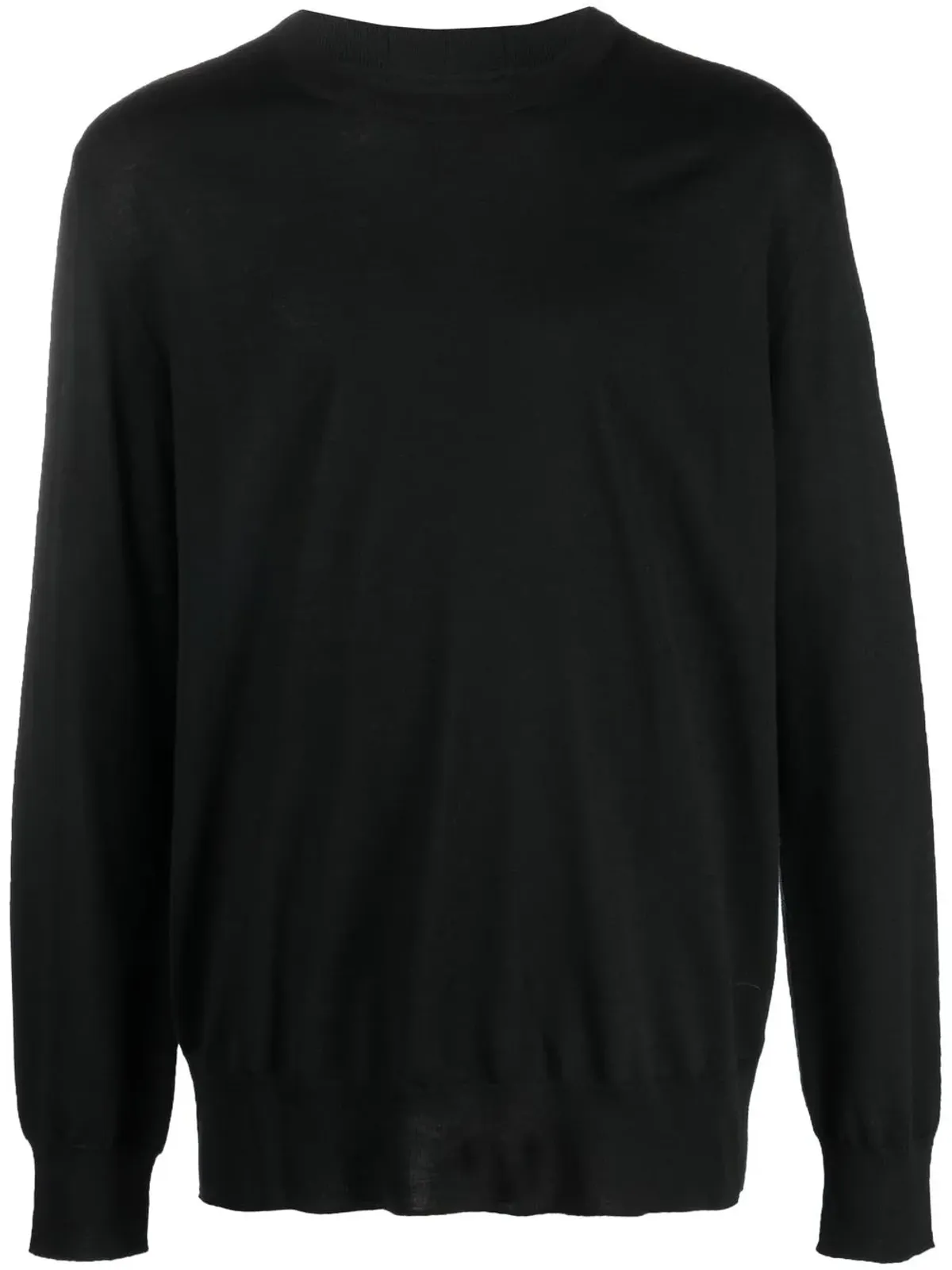 Jil Sander wool-knit crew-neck jumper - Black - 画像1