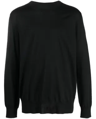 Jil Sander wool-knit crew-neck jumper - Black - サムネイル1
