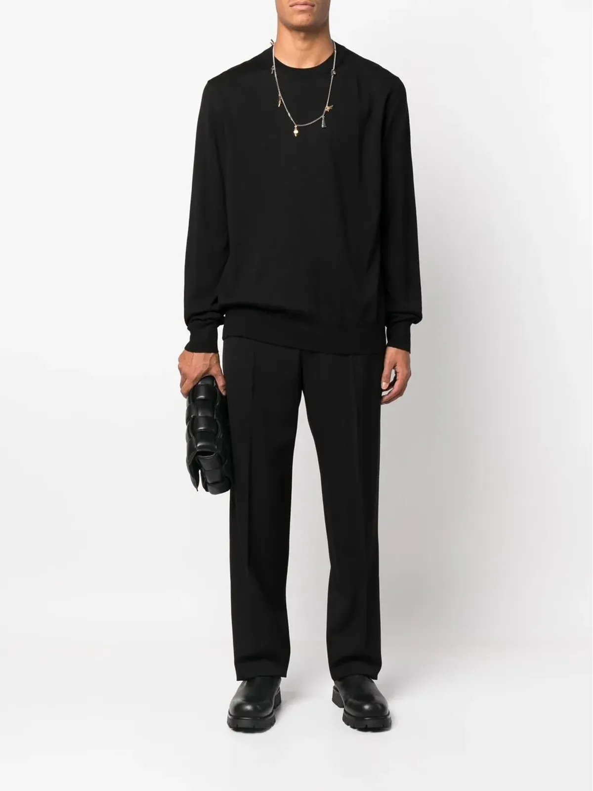 Jil Sander wool-knit crew-neck jumper - Black - 画像2