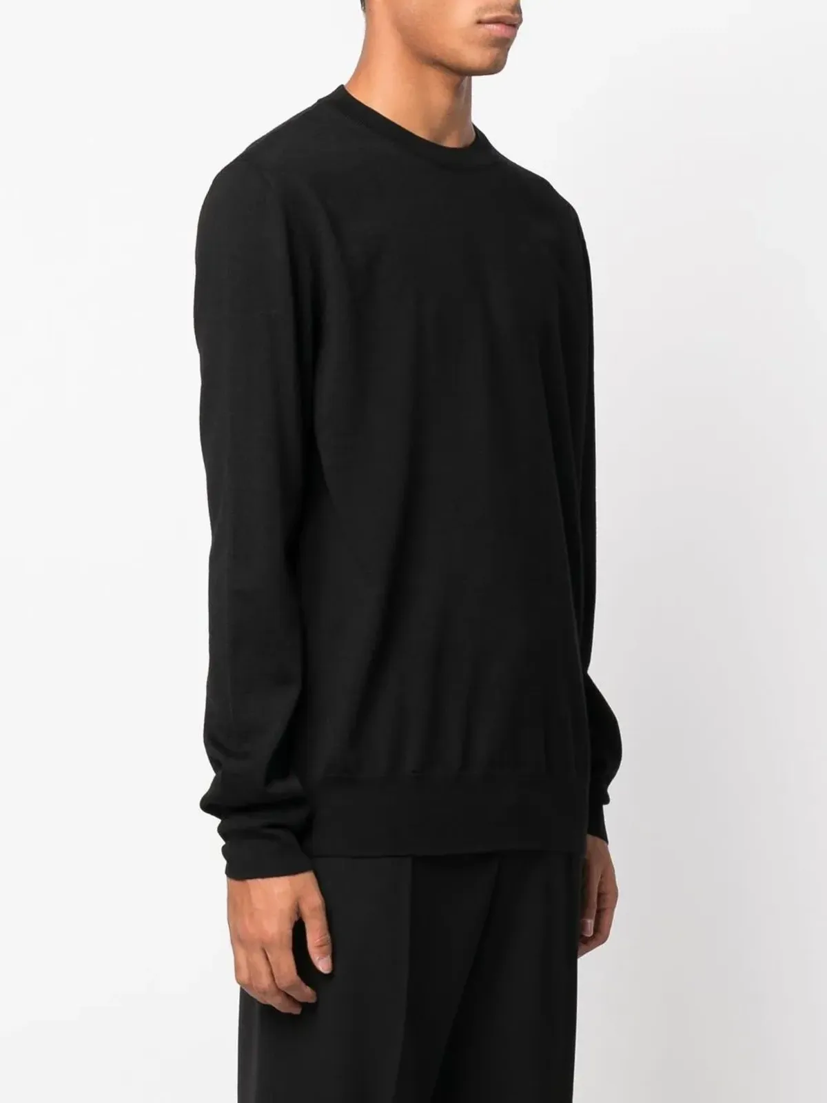 Jil Sander wool-knit crew-neck jumper - Black - 画像3