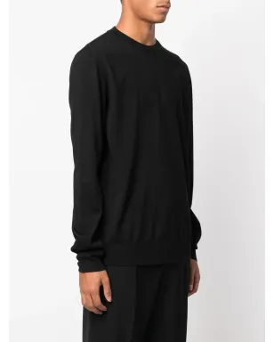 Jil Sander wool-knit crew-neck jumper - Black - サムネイル3