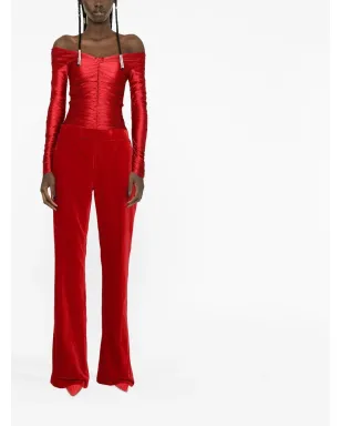 TOM FORD ベルベット ブーツカットパンツ - サムネイル2