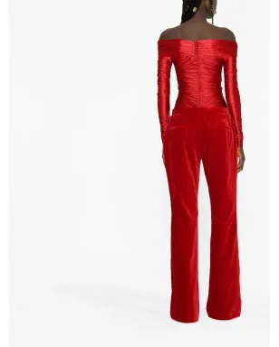 TOM FORD ベルベット ブーツカットパンツ - サムネイル3