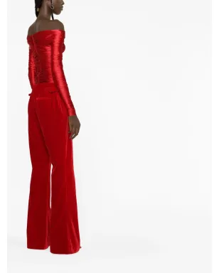 TOM FORD ベルベット ブーツカットパンツ - サムネイル4
