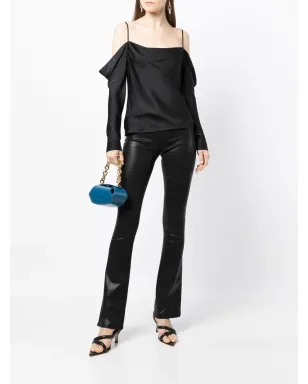 L'Agence Selma ブーツカット ワックス加工デニムジーンズ - サムネイル2