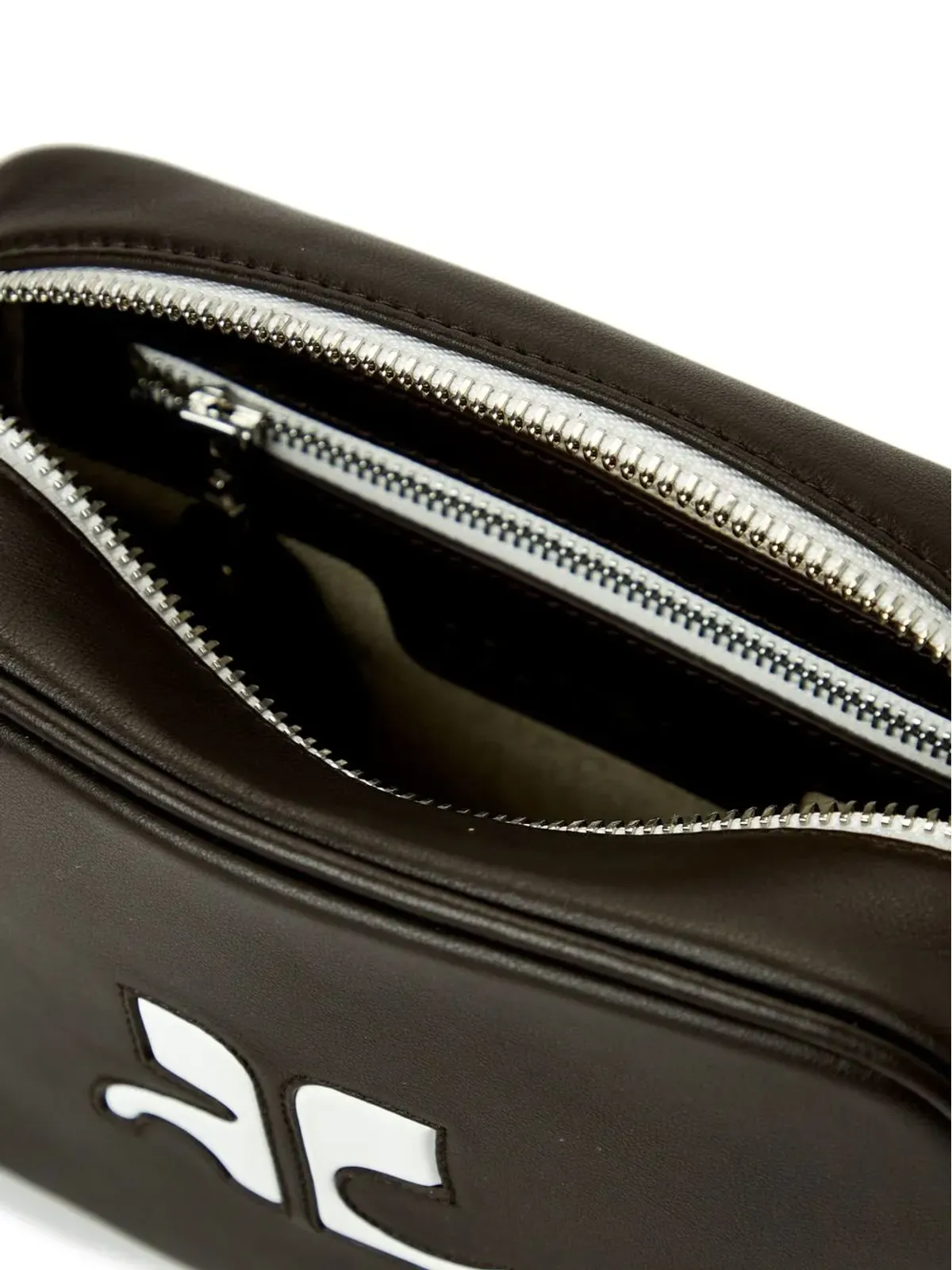 Courrèges Reedition レザー クロスボディ カメラバッグ - 画像3