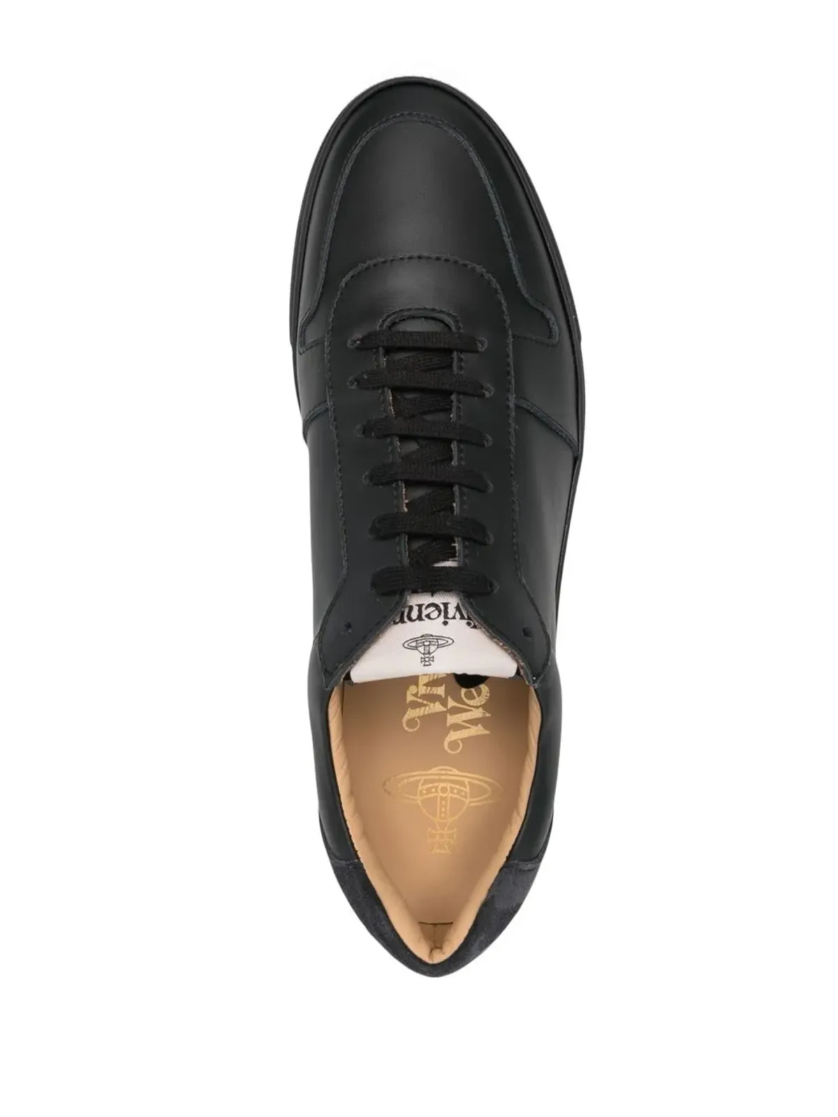Vivienne Westwood ロゴプリント カーフレザー スニーカー - 画像4