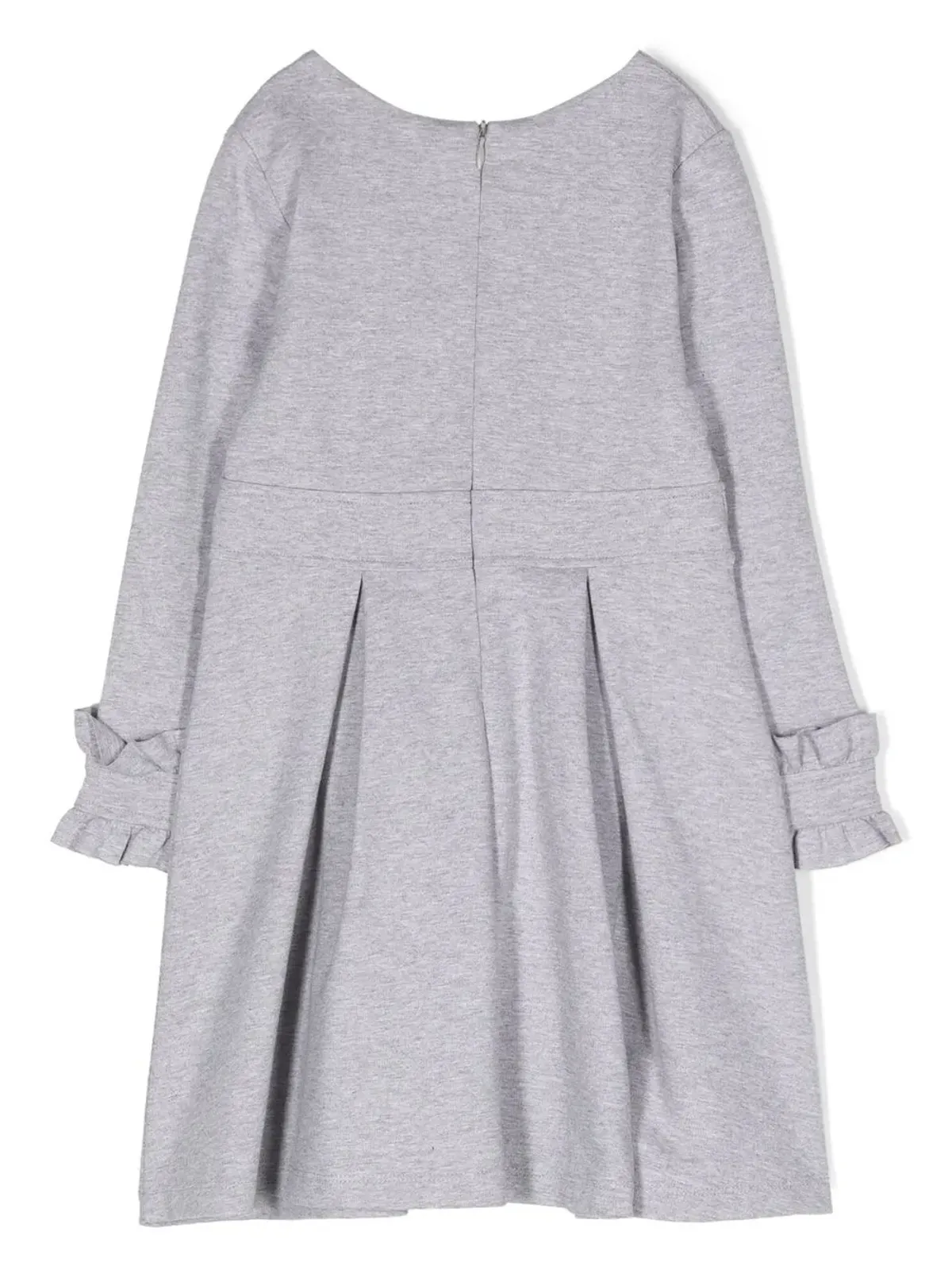 Patachou インターリロック長袖コットンワンピース - Grey - 画像2