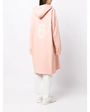 MM6 Maison Margiela 蛇柄フード付きドレス（ピンク） - サムネイル4