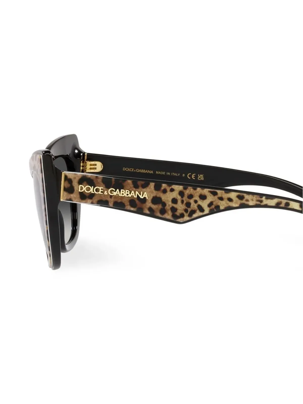 Dolce & Gabbana Eyewear レオパード柄ティントサングラス - ブラウン - 画像3